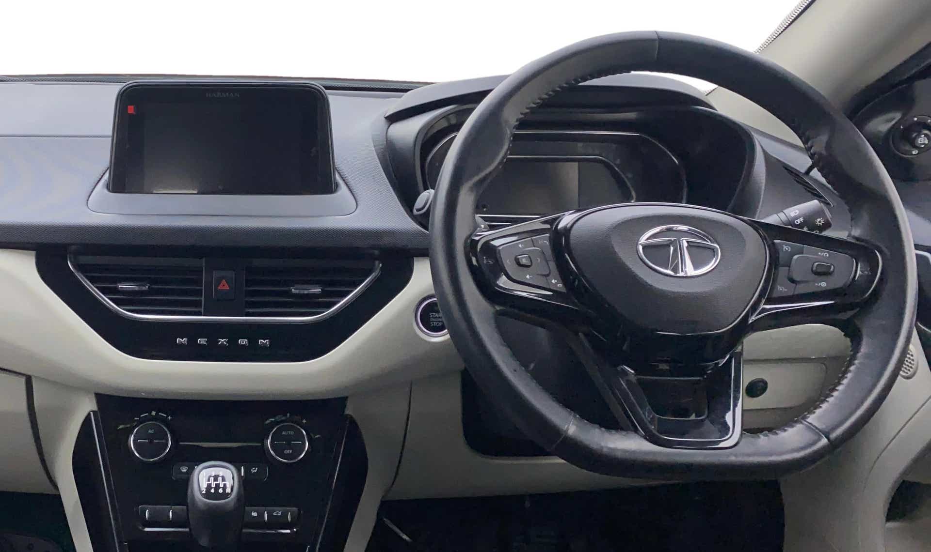 Interior dashboard of a Tata Nexon 2017-2023