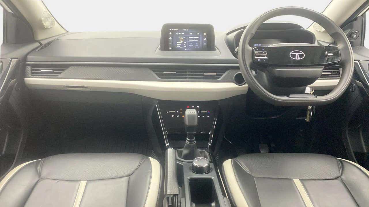 Interior dashboard view of a Tata Nexon