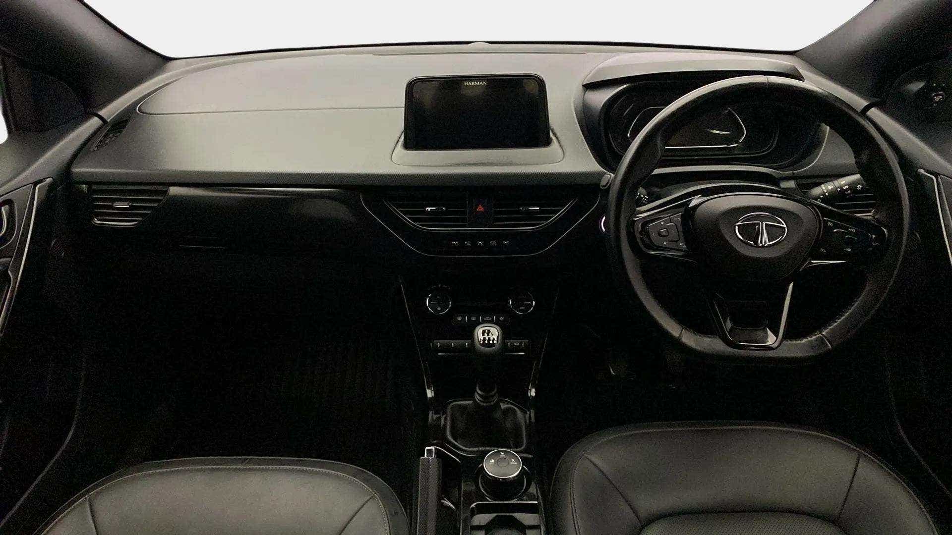 Dashboard and steering wheel of a Tata Nexon 2017-2023