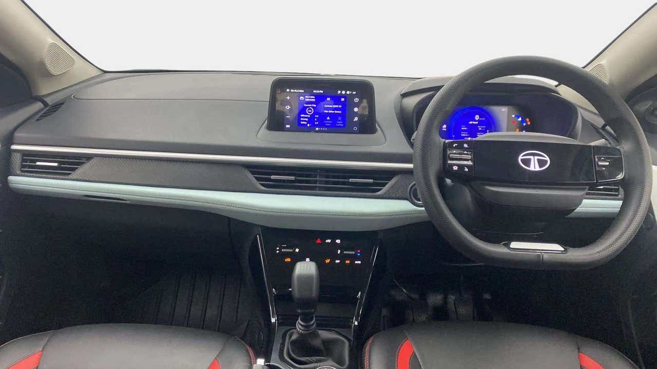 Interior dashboard view of a Tata Nexon
