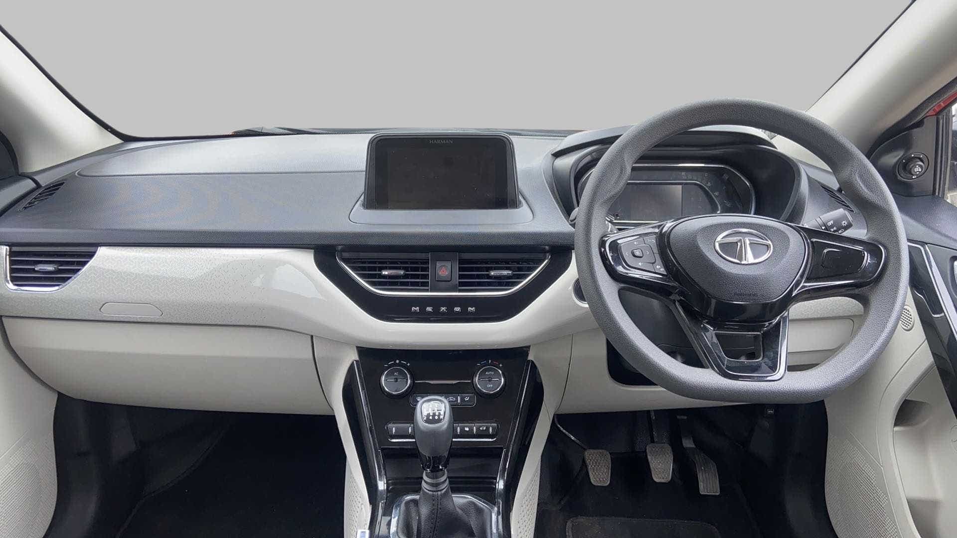 Dashboard and steering wheel of a Tata Nexon 2017-2023