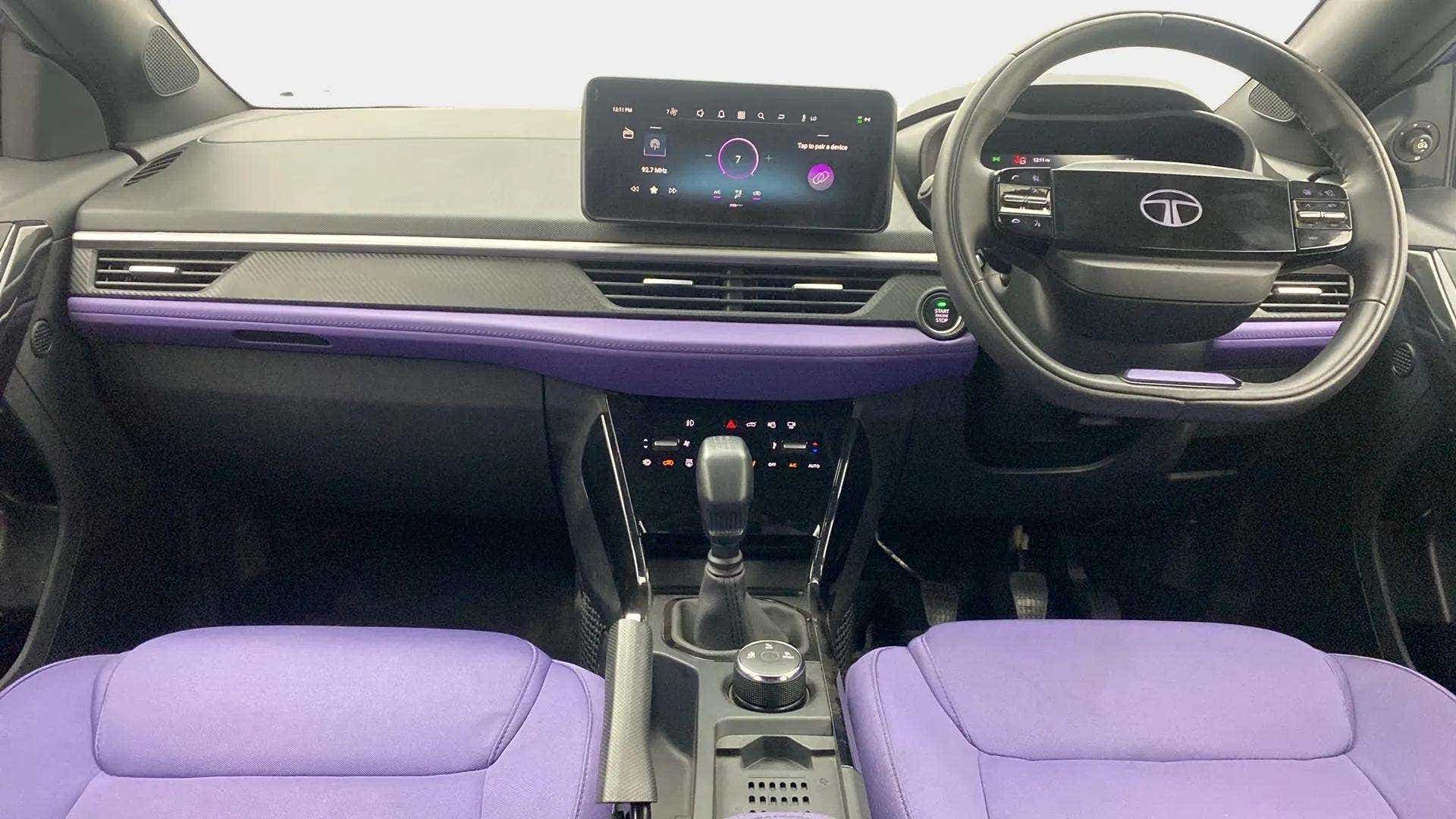 Interior dashboard view of a Tata Nexon 2017-2023