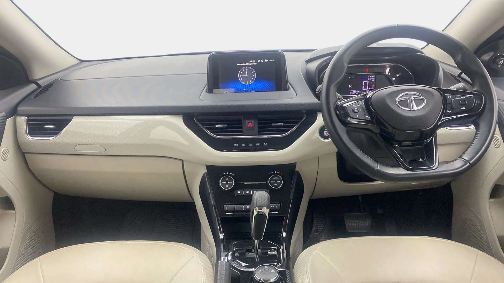 Interior dashboard of a Tata Nexon 2017-2023