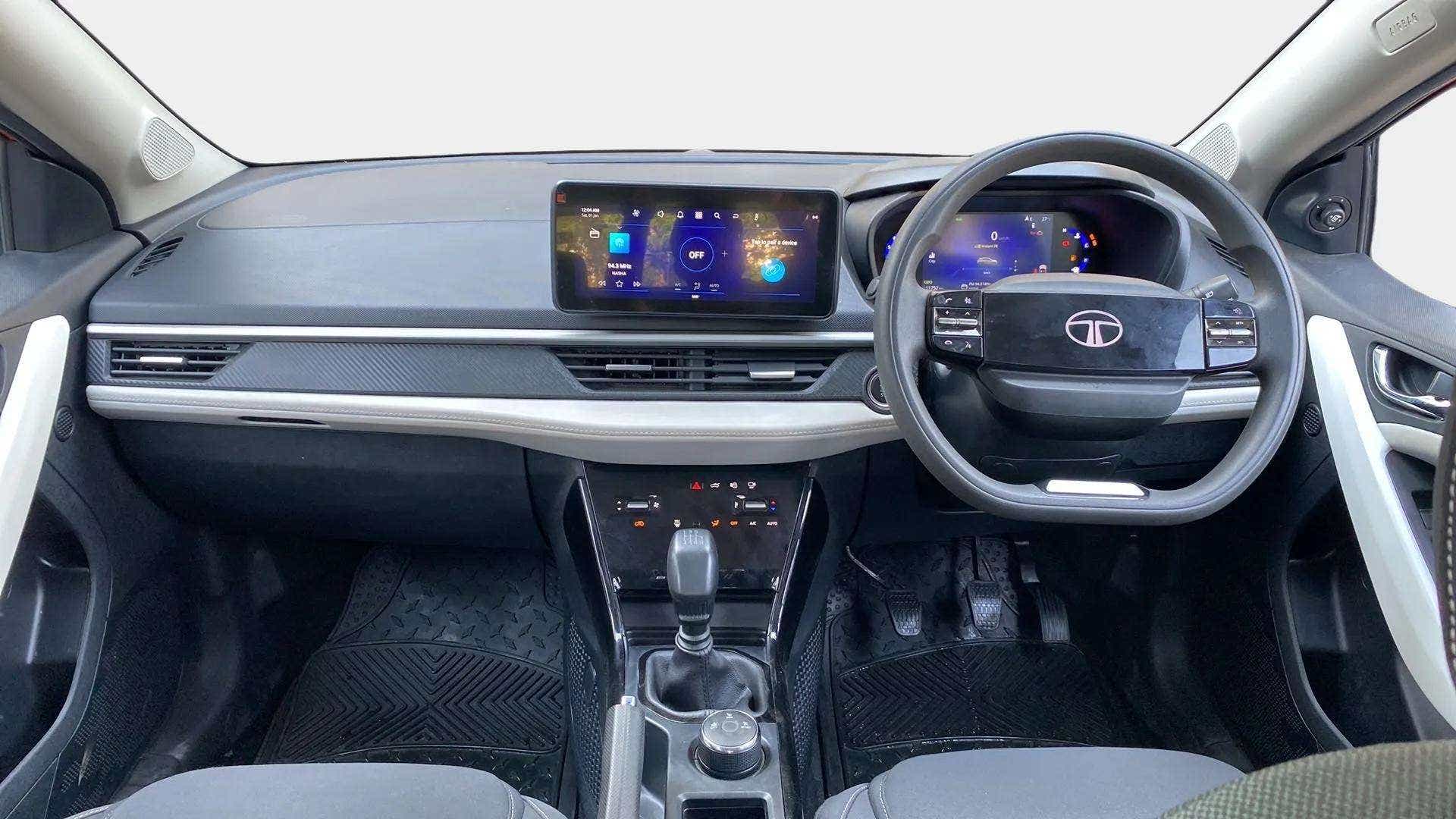 Dashboard and steering wheel of a Tata Nexon 2017-2023