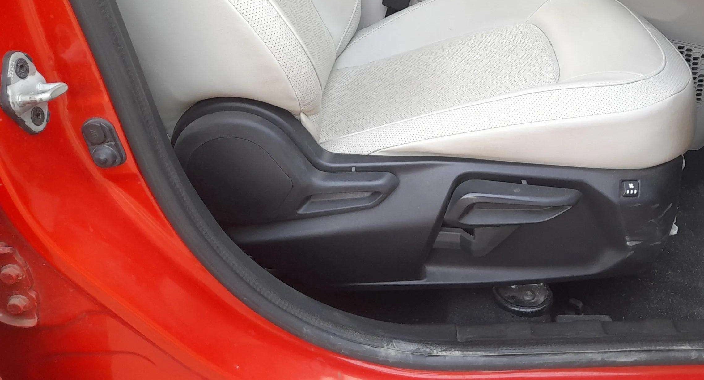 Front seat adjustment controls of a Tata Nexon 2017-2023