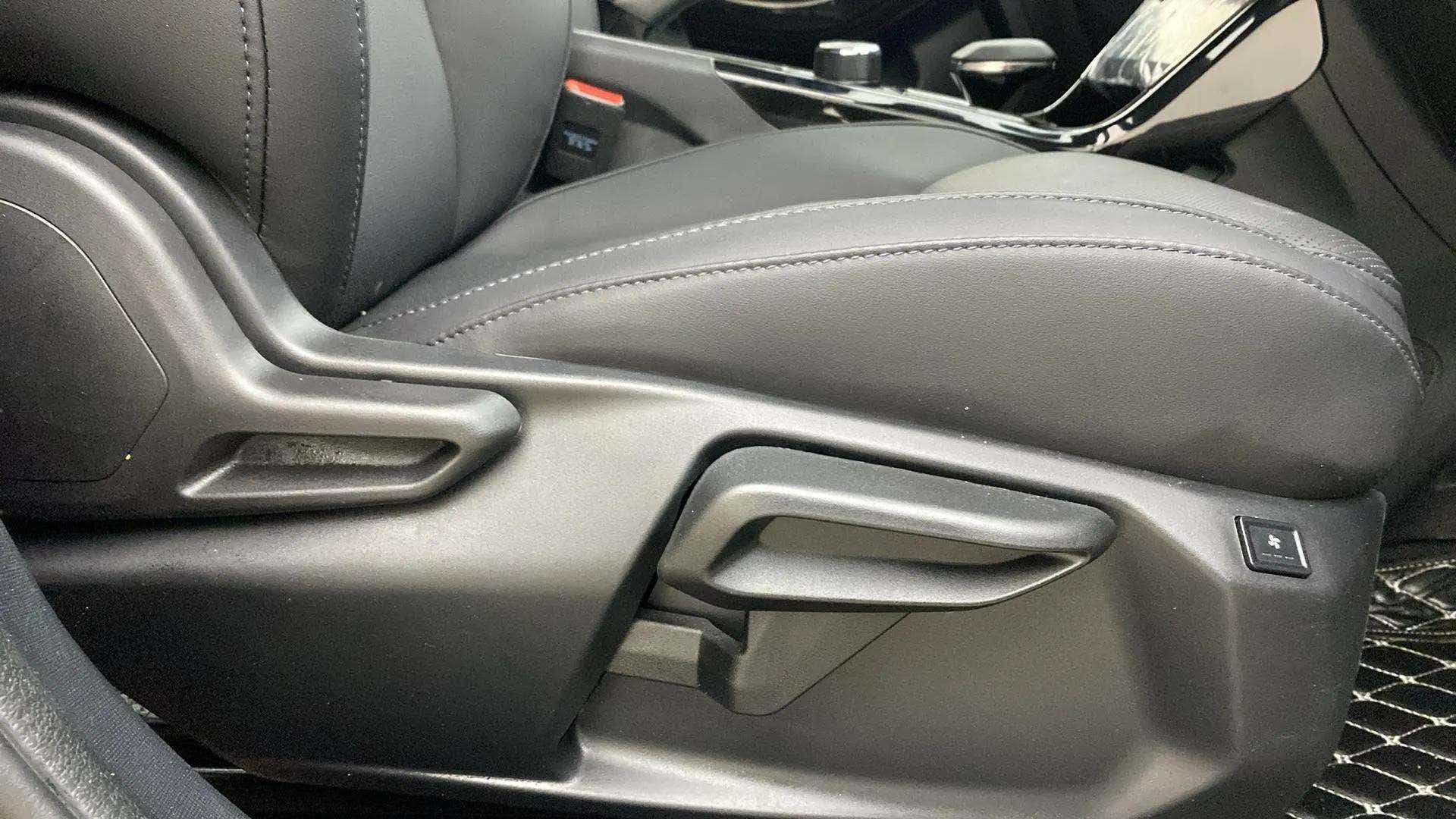 Driver seat controls of a Tata Nexon