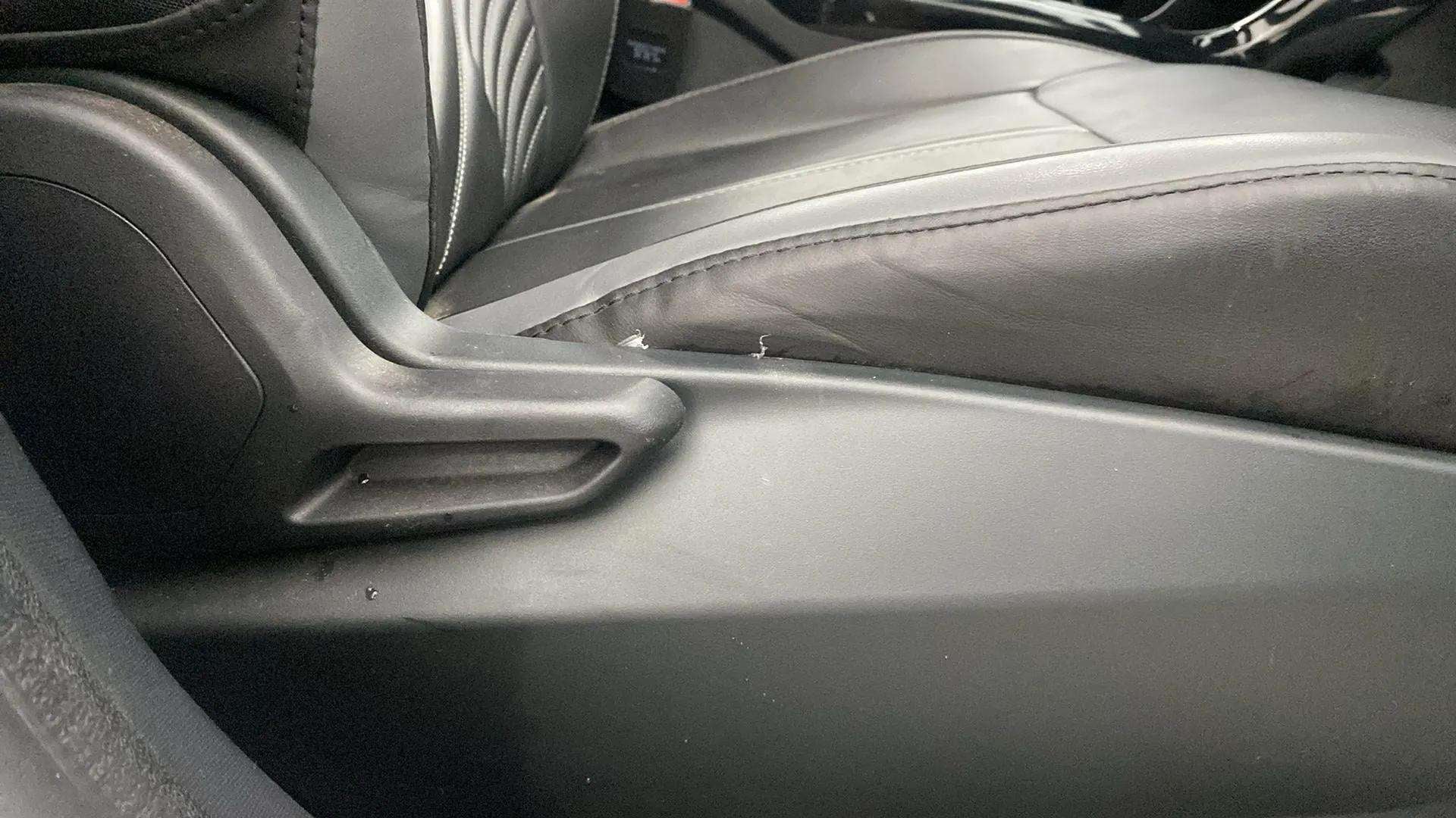 Side view of the front seat of a Tata Nexon