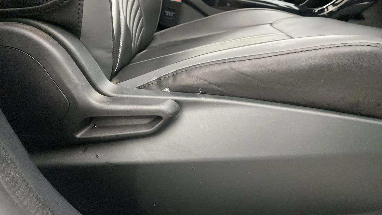 Side view of the front seat of a Tata Nexon