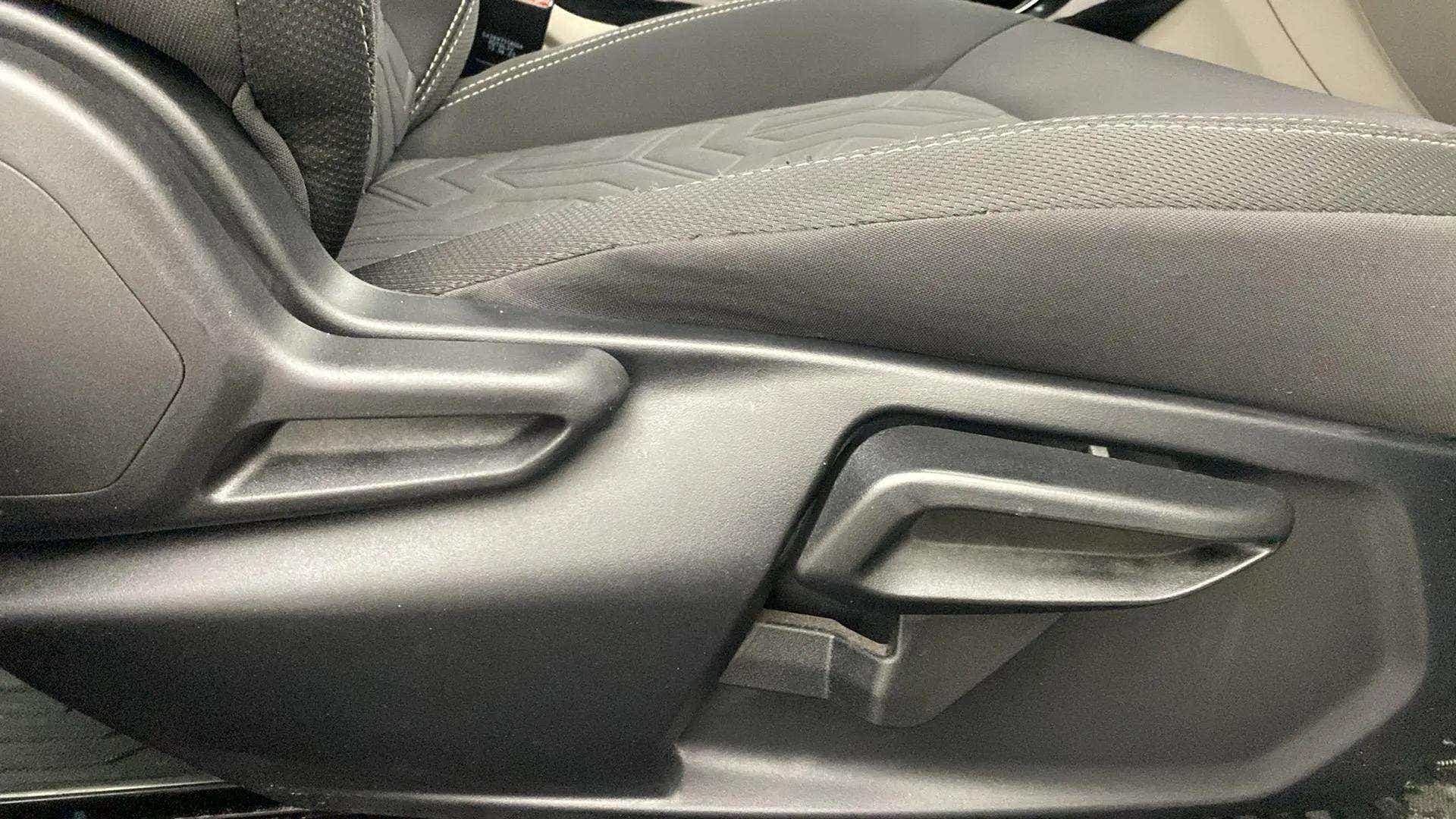 Side view of the front seat adjuster of a Tata Nexon 2017-2023