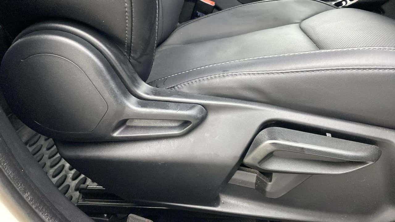 Side adjuster view of a Tata Nexon seat