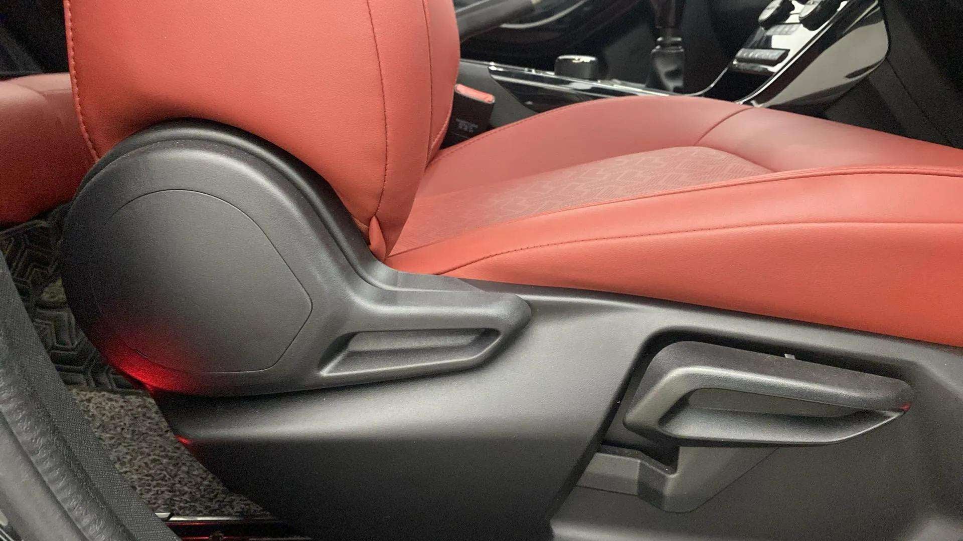 Seat adjustment lever area of a Tata Nexon 2017-2023