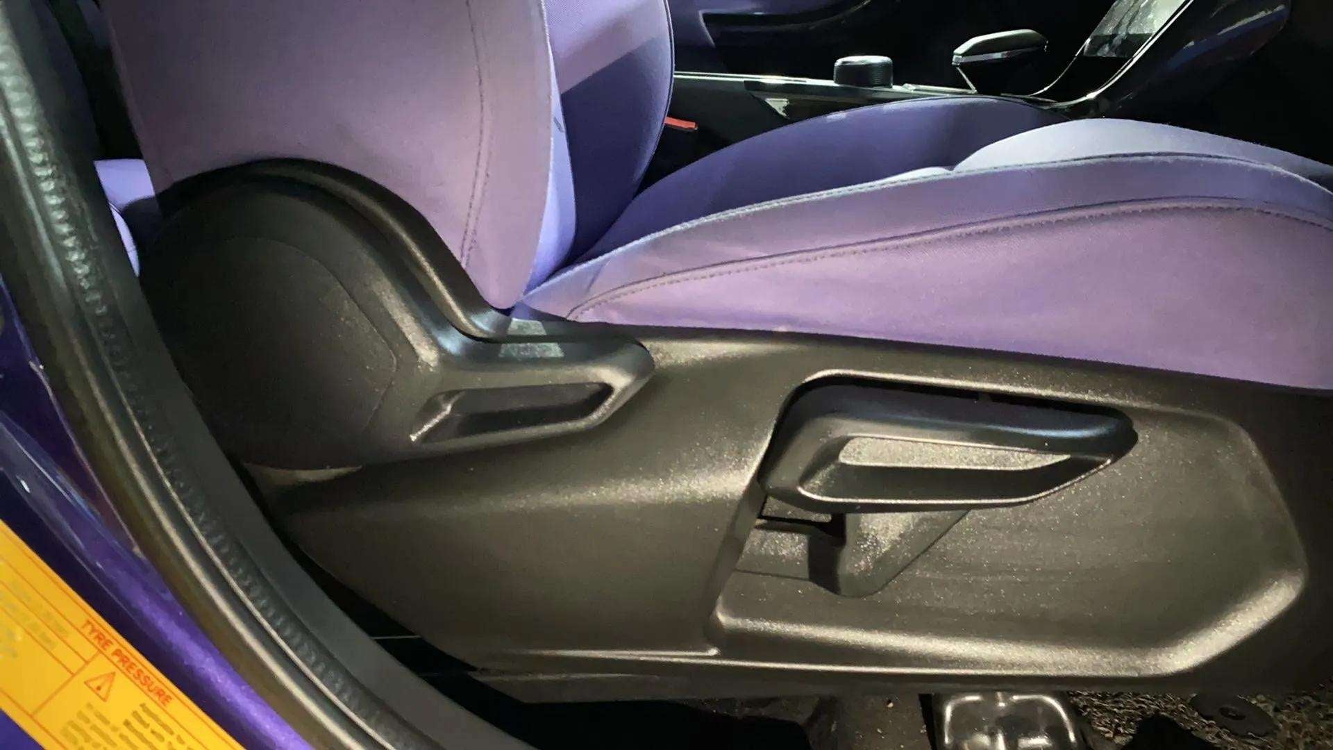 Driver seat adjustment controls of a Tata Nexon 2017-2023