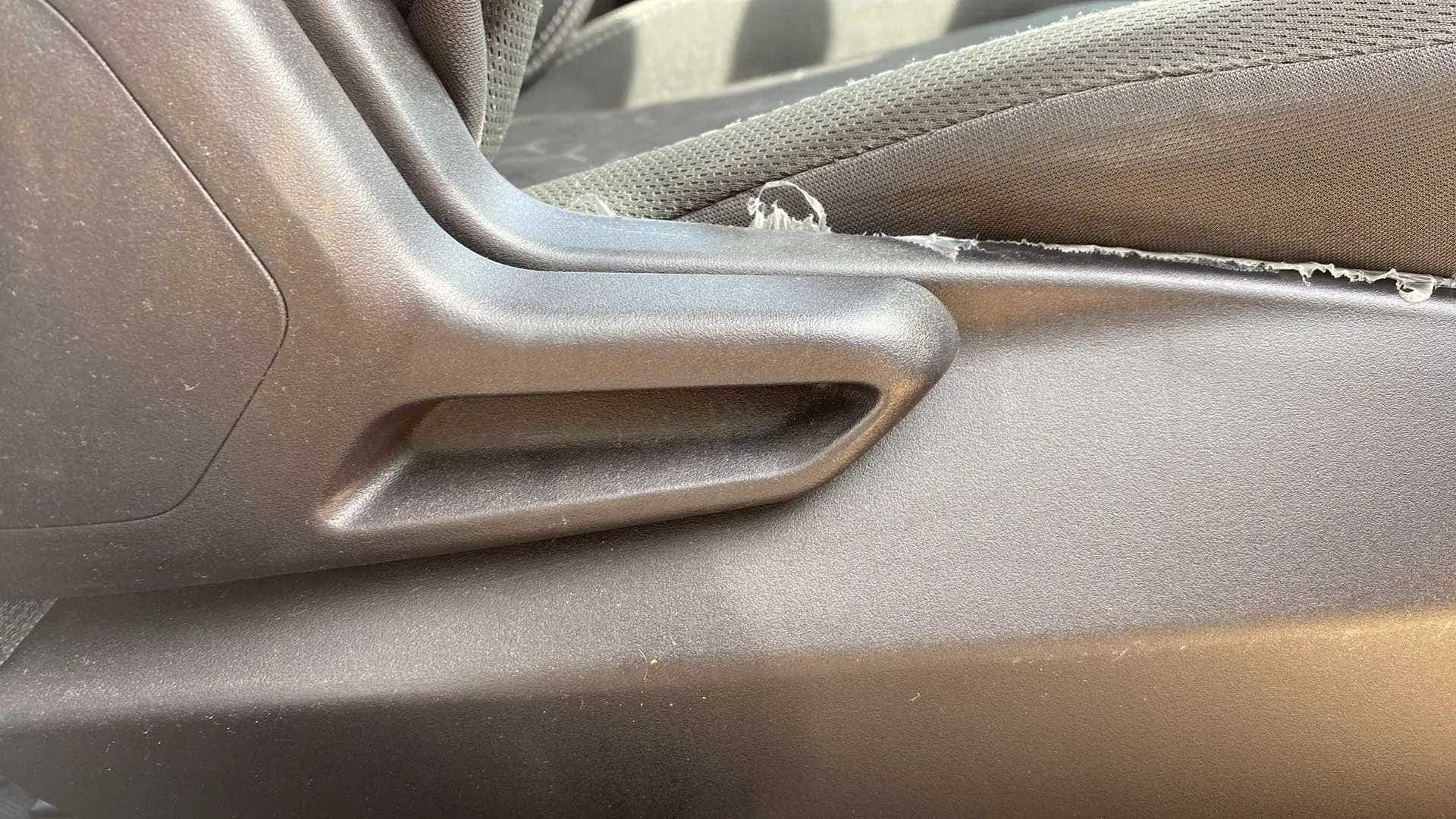 Seat adjustment lever of a Tata Nexon 2017-2023