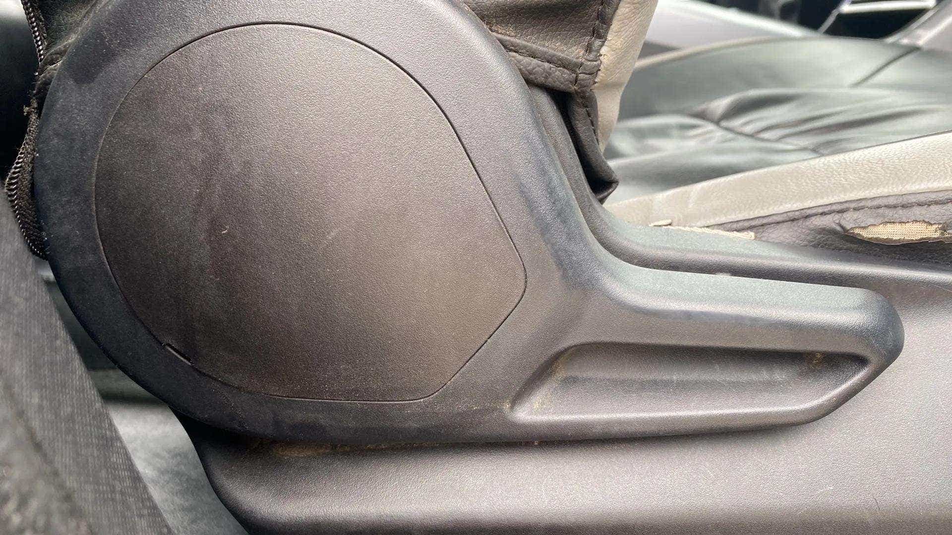 Close-up of the seat adjuster in a Tata Nexon 2017-2023