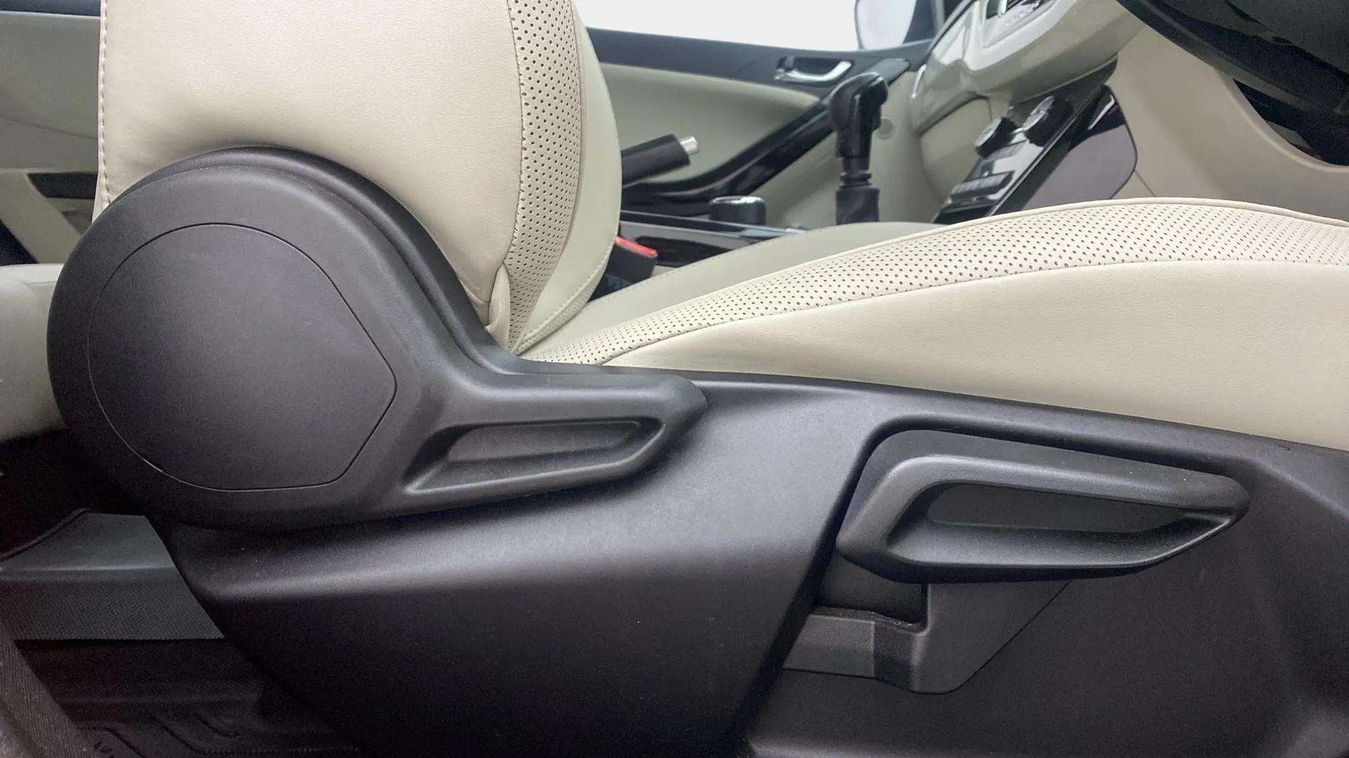 Front seat adjustment controls of a Tata Nexon 2017-2023