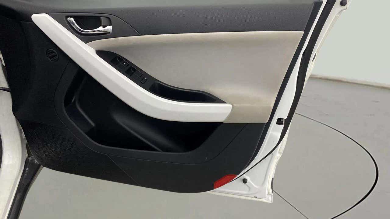 Close-up of interior door panel of a Tata Nexon