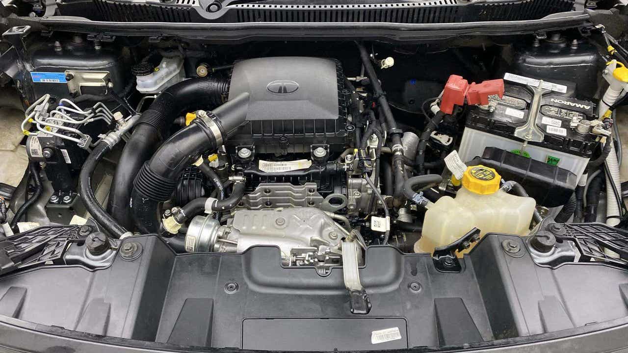 Engine bay view of a Tata Nexon