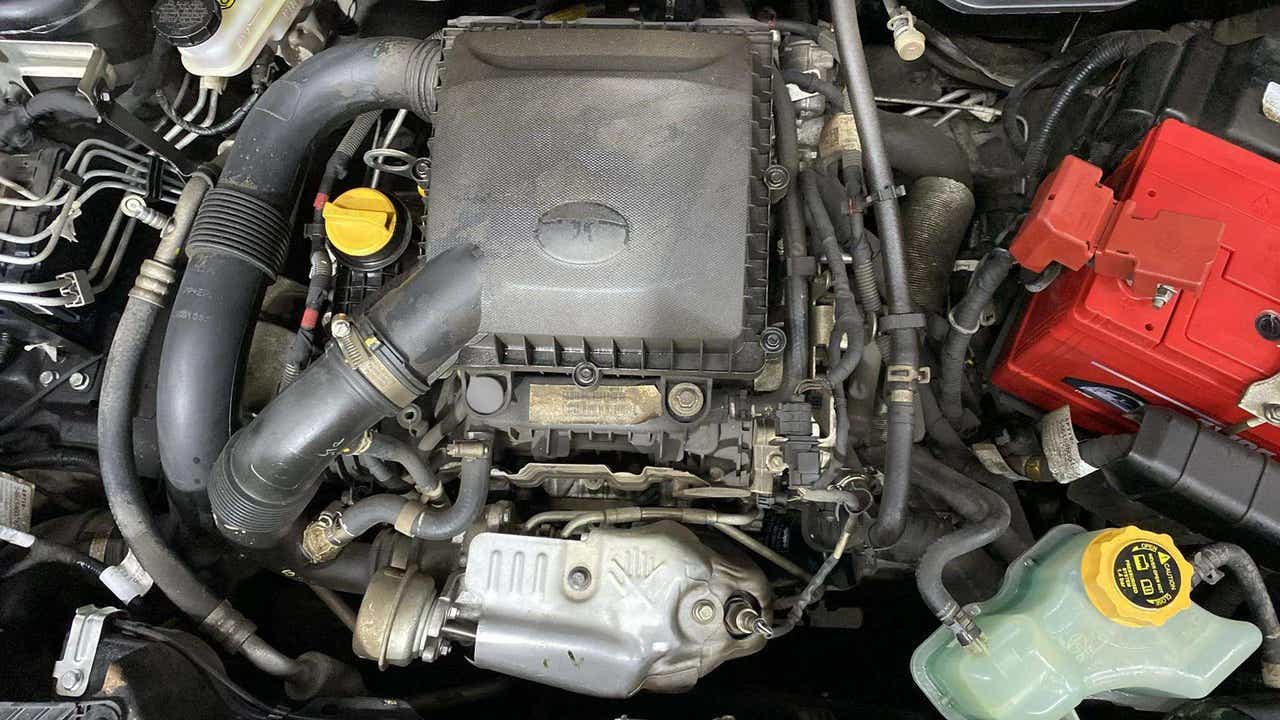 Engine bay of a Tata Nexon
