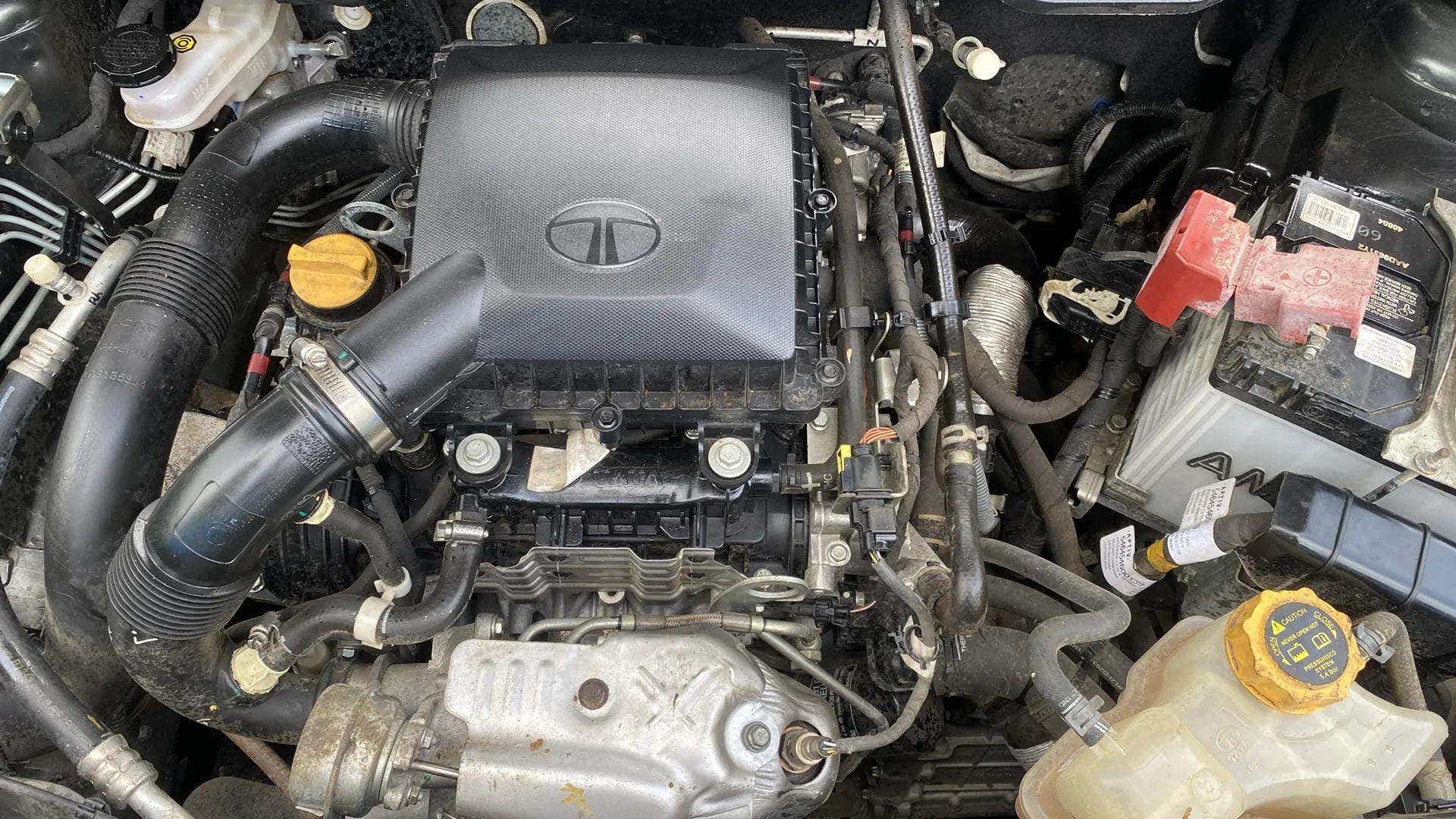Engine bay of a Tata Nexon