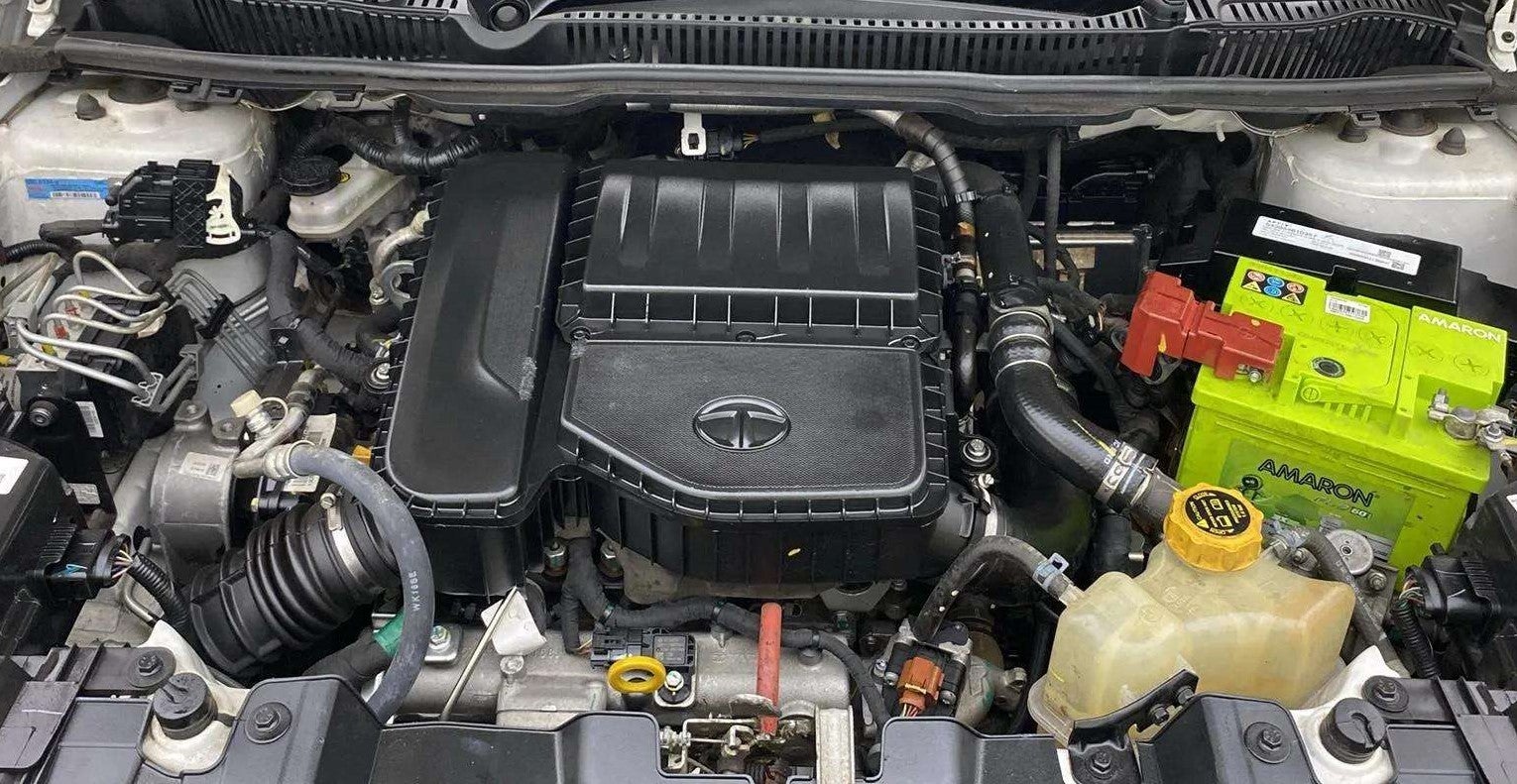 Engine bay view of a Tata Nexon 2017-2023