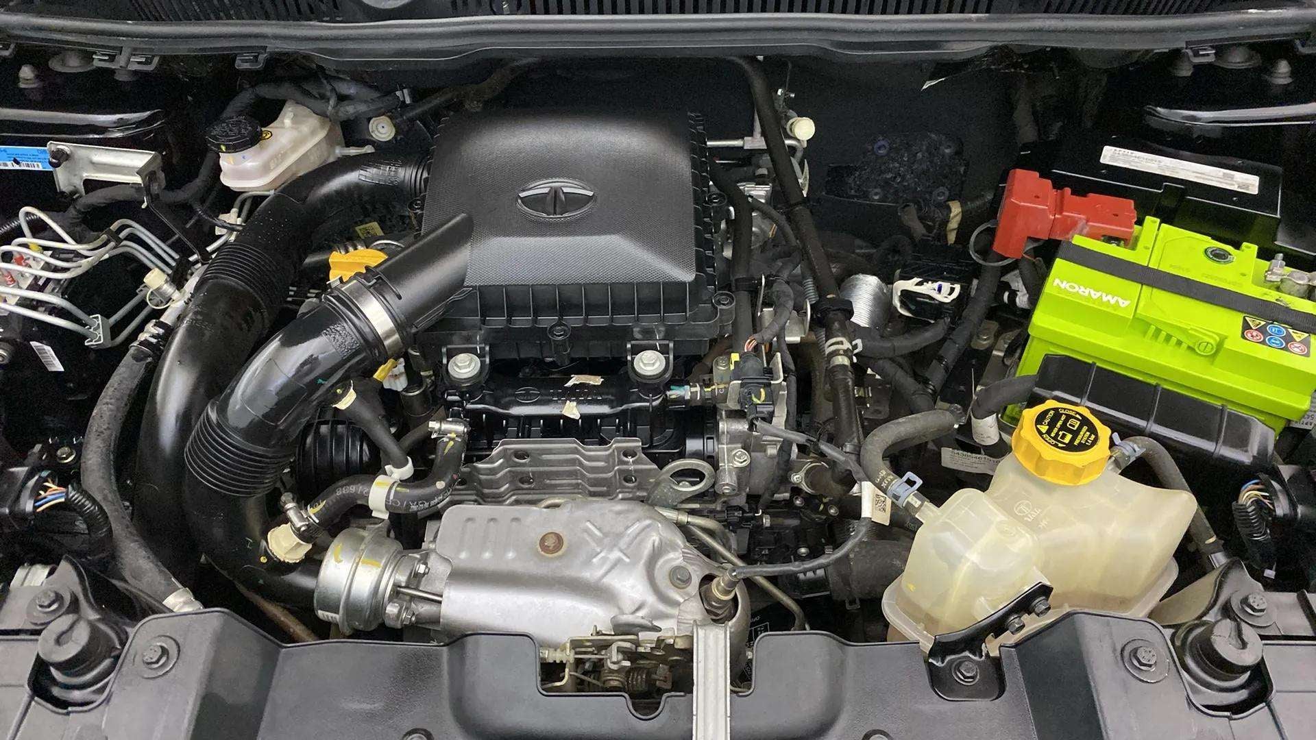 Engine bay view of a Tata Nexon 2017-2023