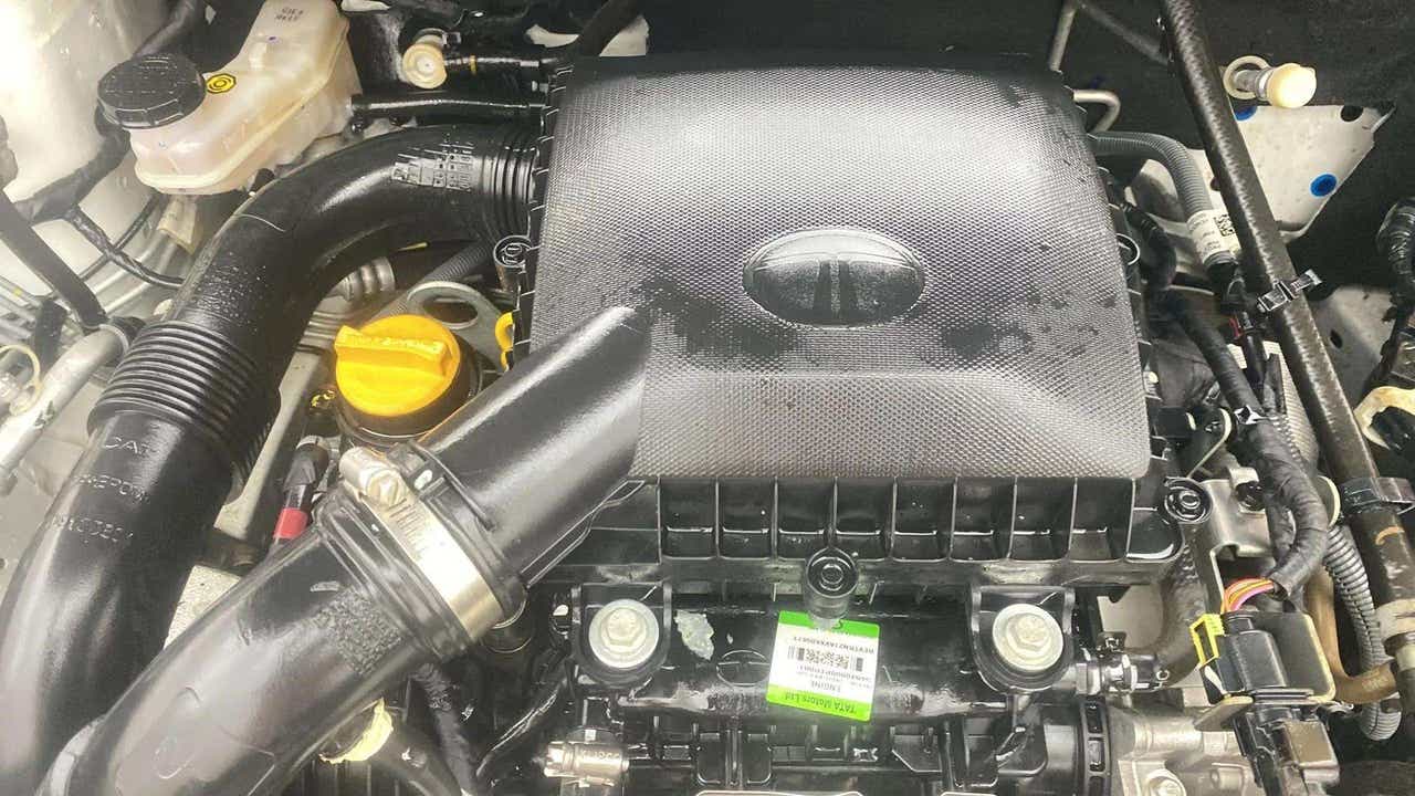 Engine bay view of a Tata Nexon