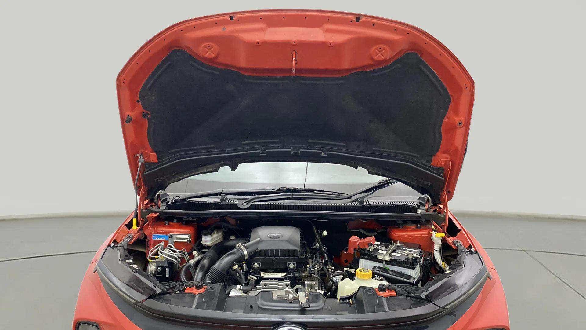 Engine bay view of a Tata Nexon