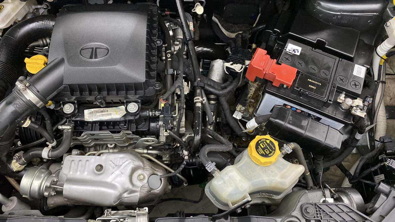 Engine bay of a Tata Nexon