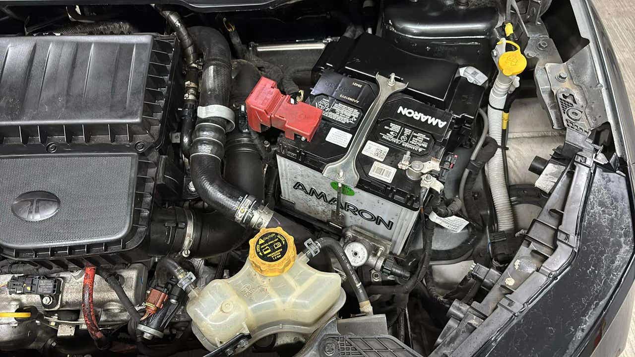 Engine bay view of a Tata Nexon