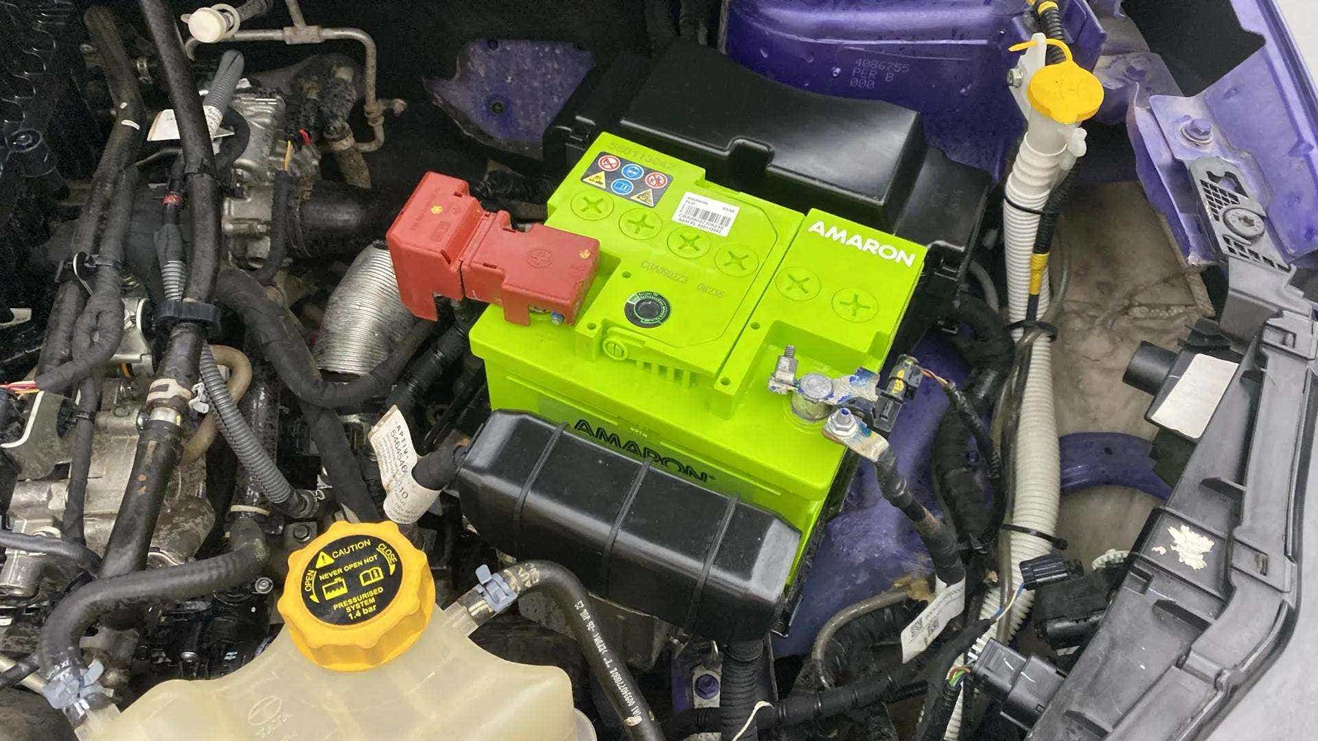 Engine bay view of a Tata Nexon 2017-2023