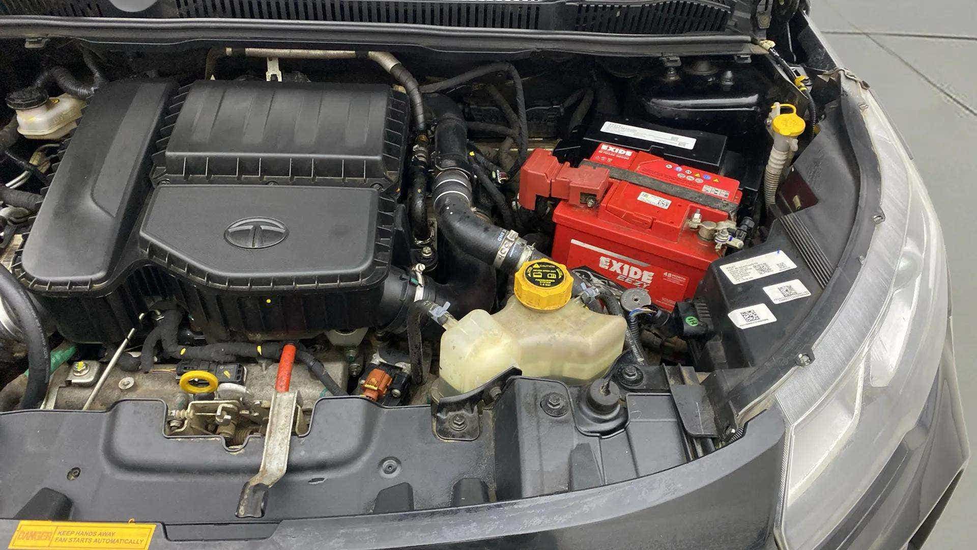 Engine bay view of a Tata Nexon 2017-2023