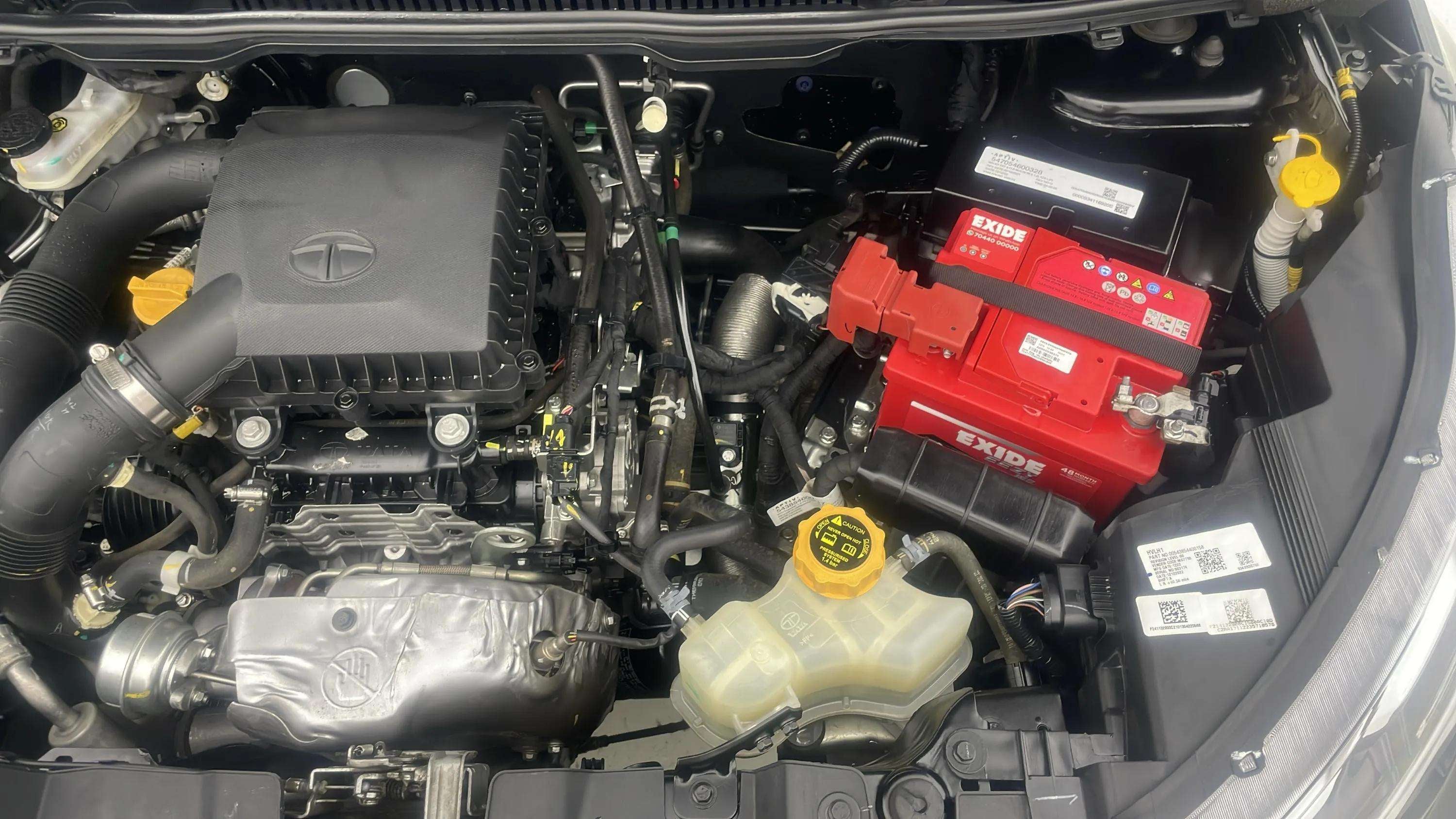 Engine bay view of a Tata Nexon 2017-2023
