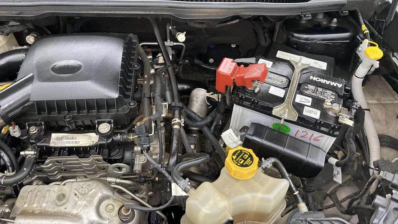 Engine bay view of a Tata Nexon