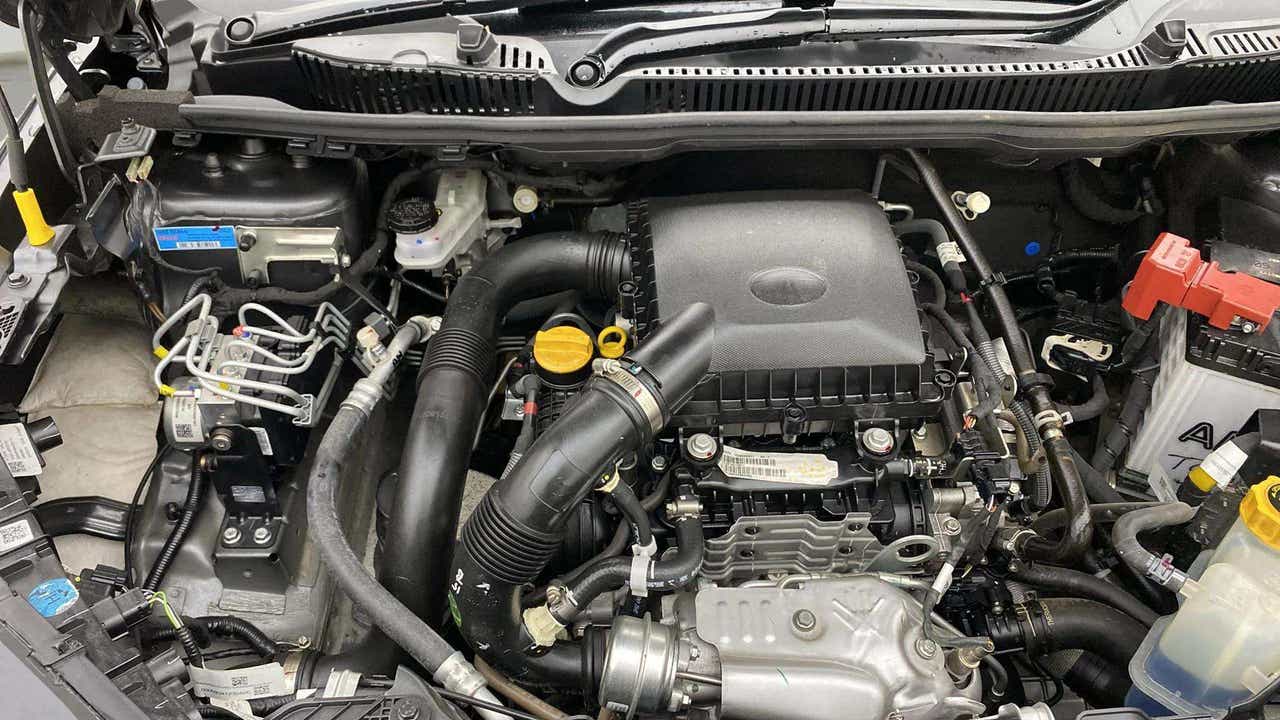 Engine bay view of a Tata Nexon