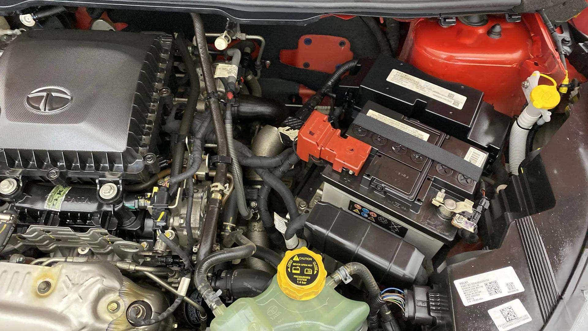 Engine bay of a Tata Nexon 2017-2023