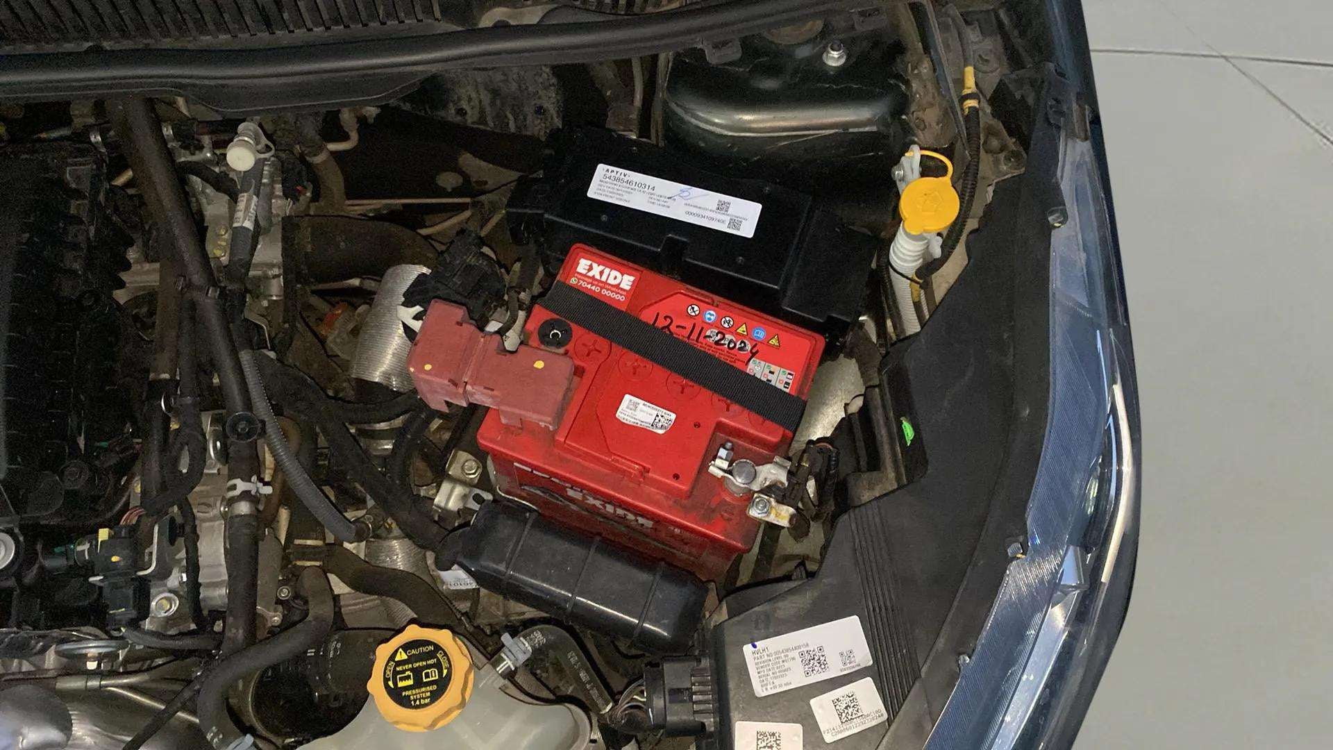 Engine bay view of a Tata Nexon 2017-2023