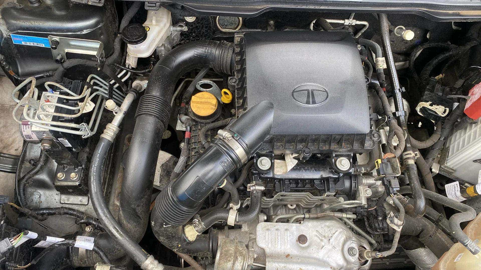 Engine bay of a Tata Nexon