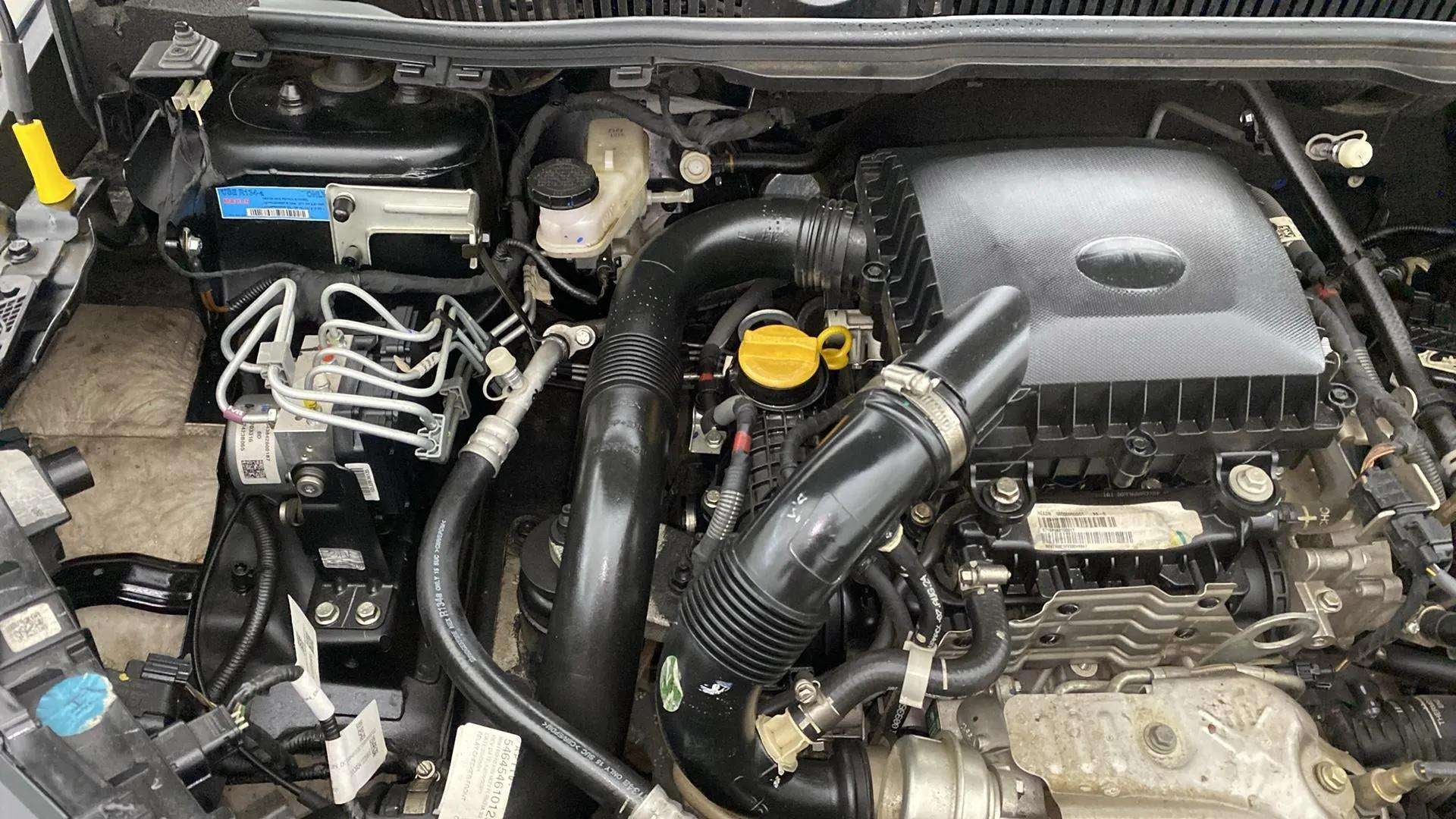 Engine bay view of a Tata Nexon