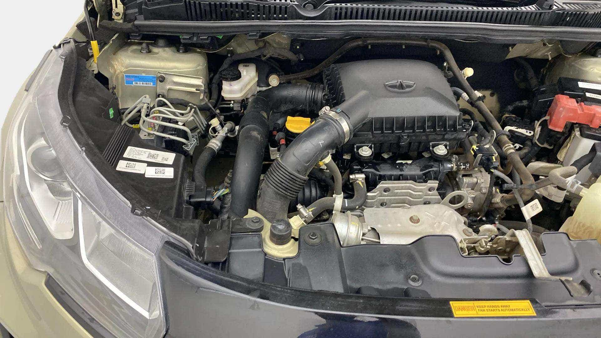 Engine bay view of a Tata Nexon 2017-2023