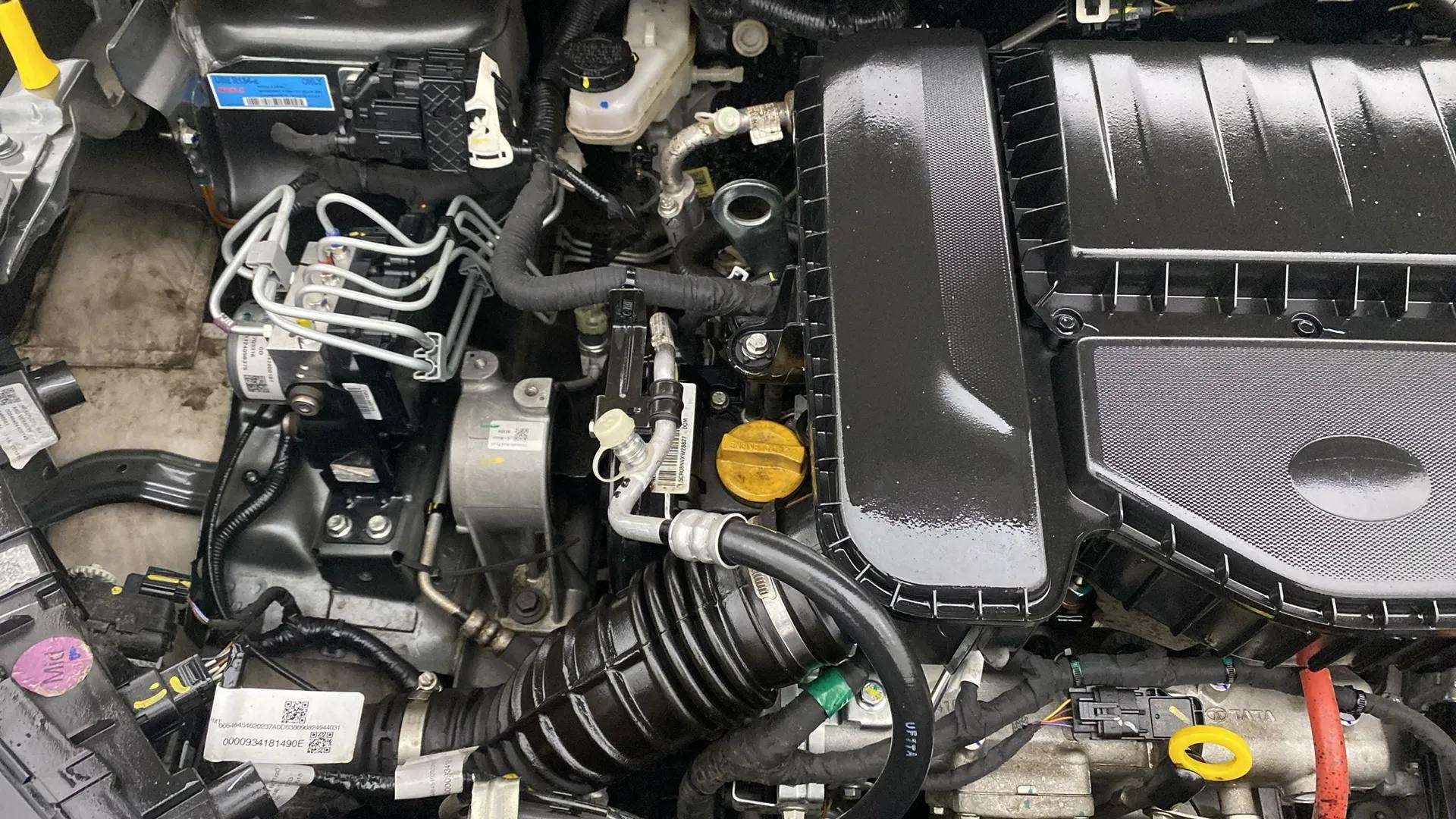 Engine bay of a Tata Nexon