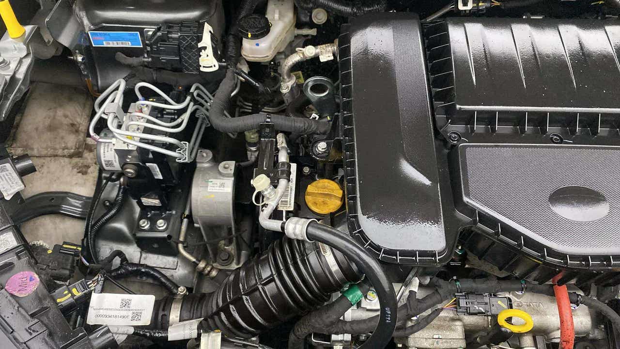 Engine bay of a Tata Nexon
