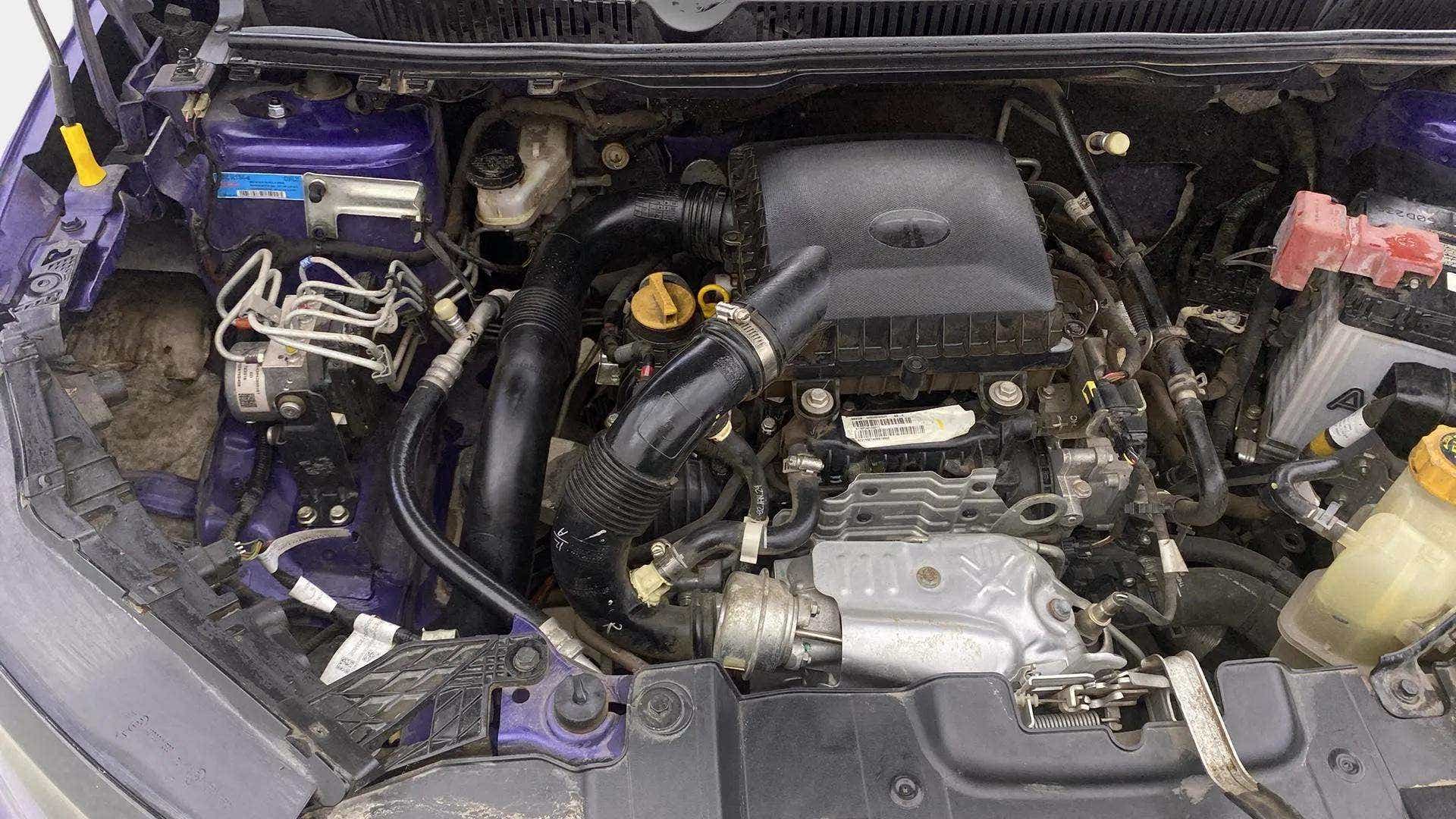 Engine bay view of a Tata Nexon