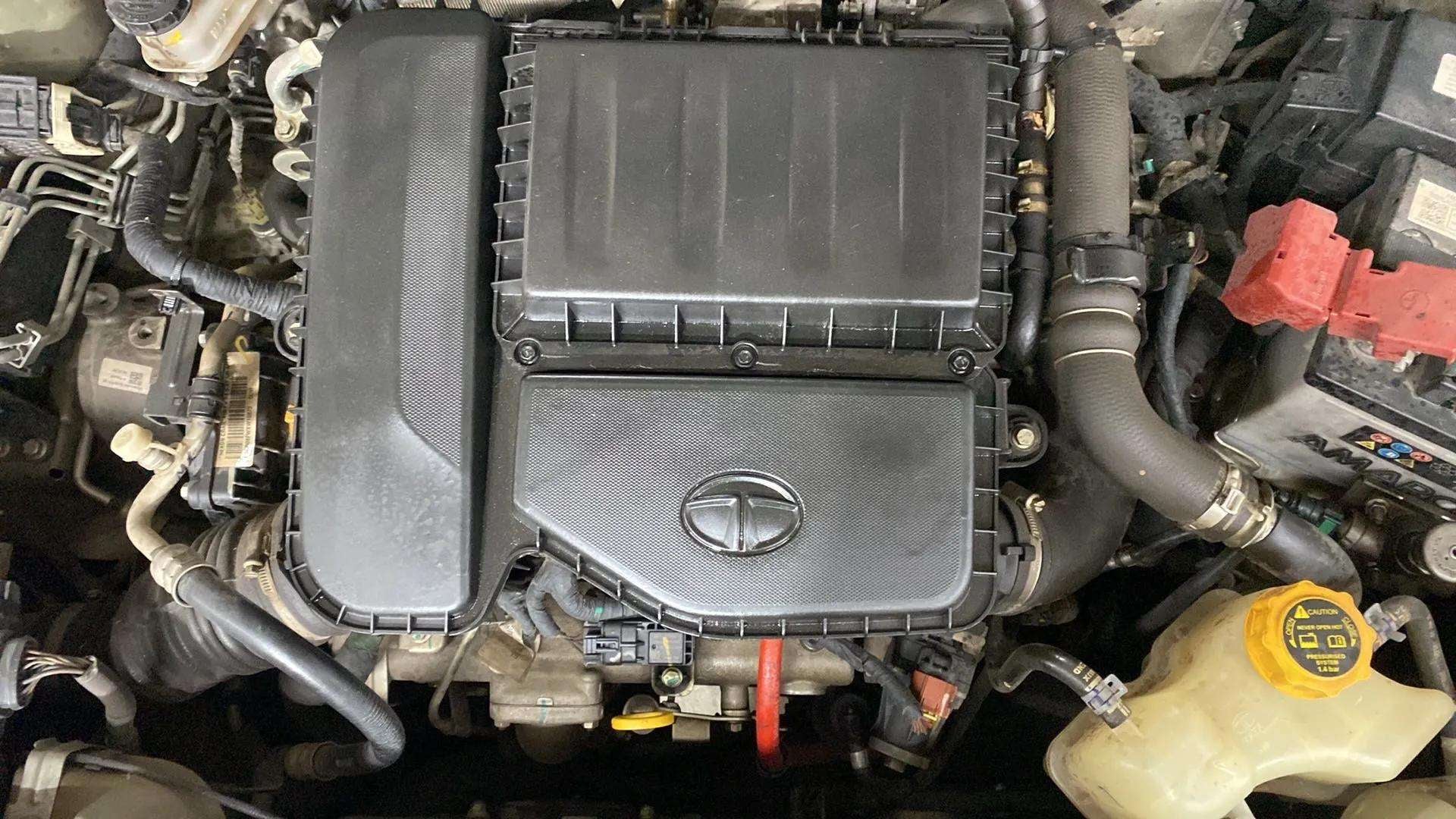 Engine bay view of a Tata Nexon 2017-2023