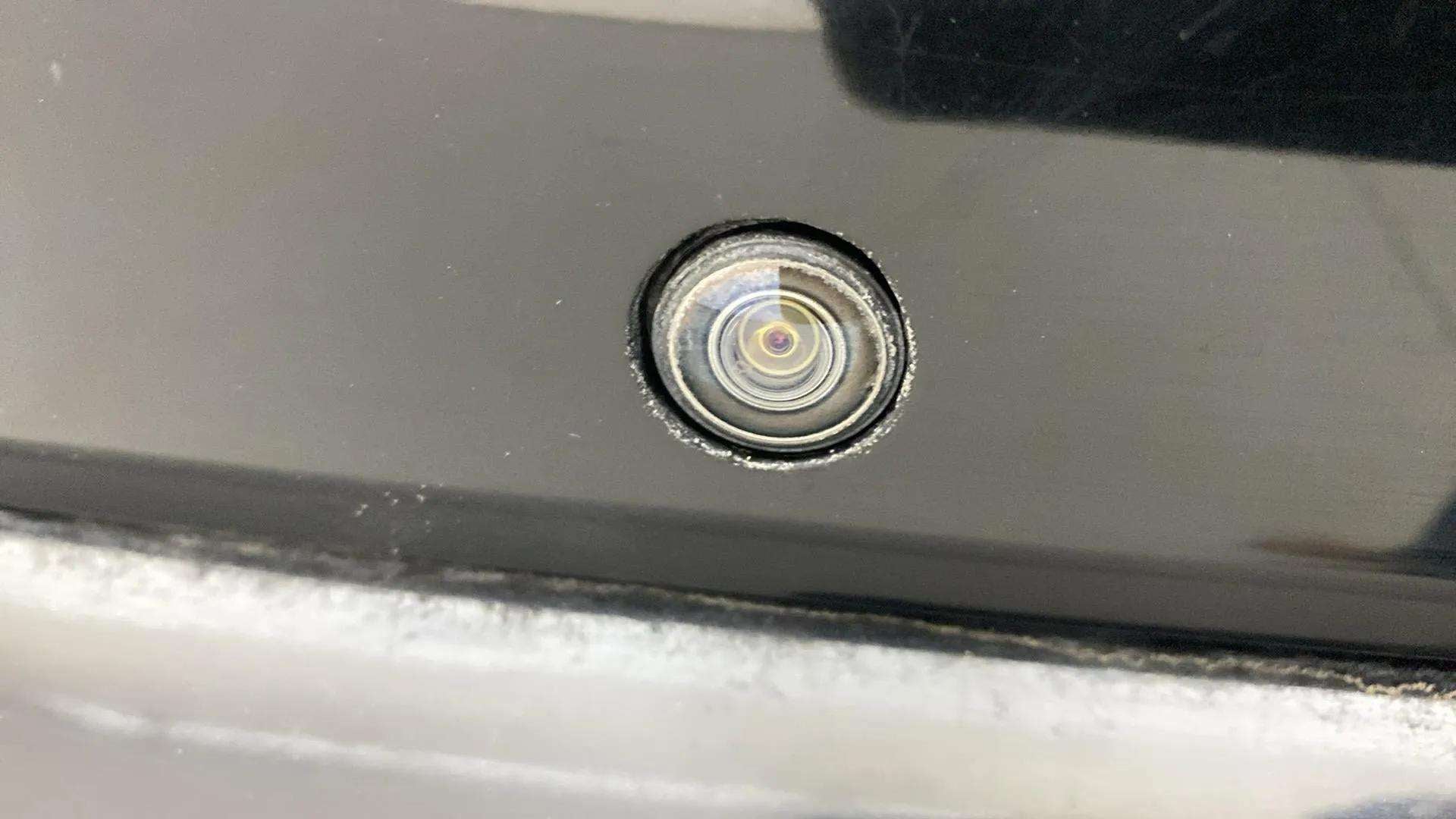 Close-up of a reverse camera on a Tata Nexon 2017-2023
