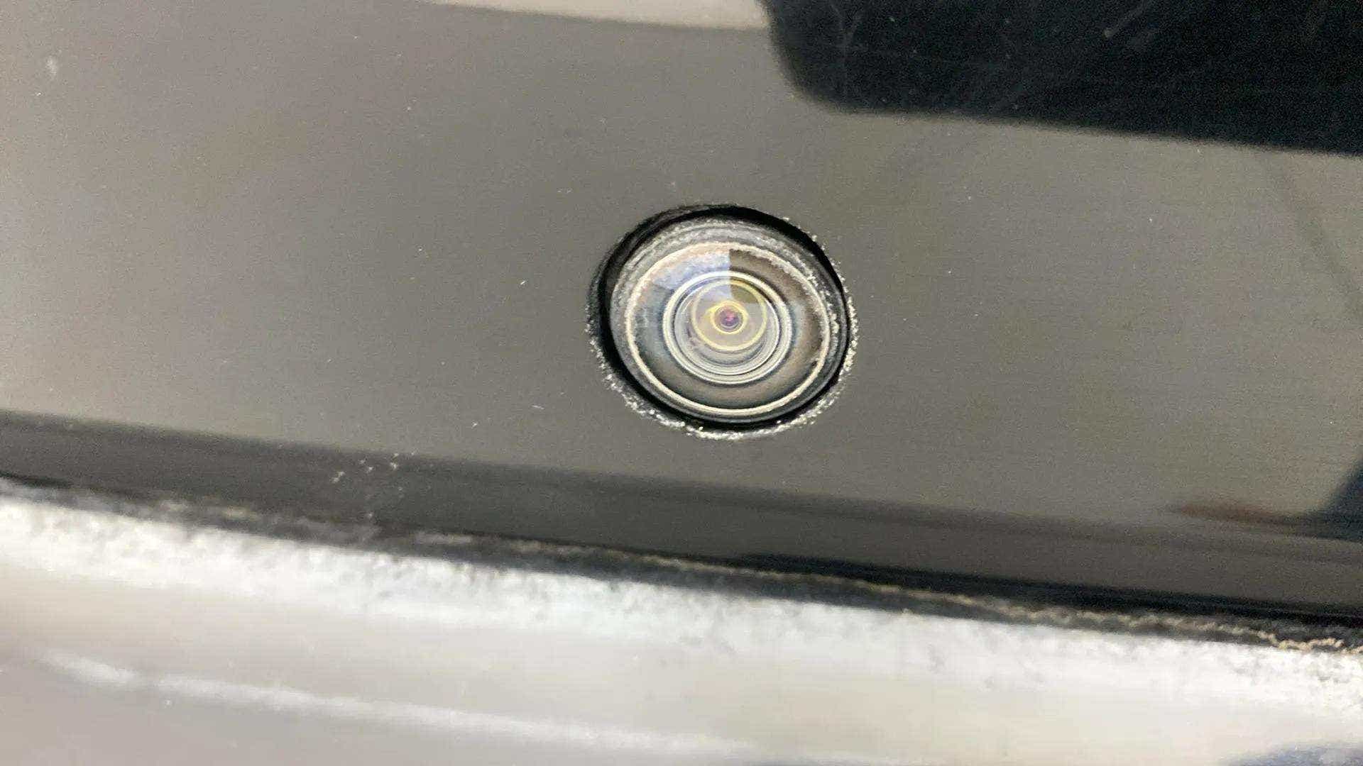 Close-up of a reverse camera on a Tata Nexon 2017-2023