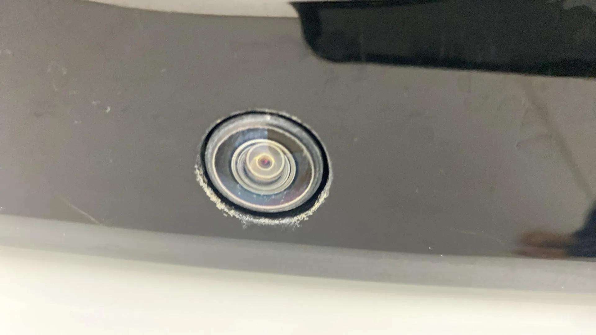Close-up of a rear camera of a Tata Nexon 2017-2023