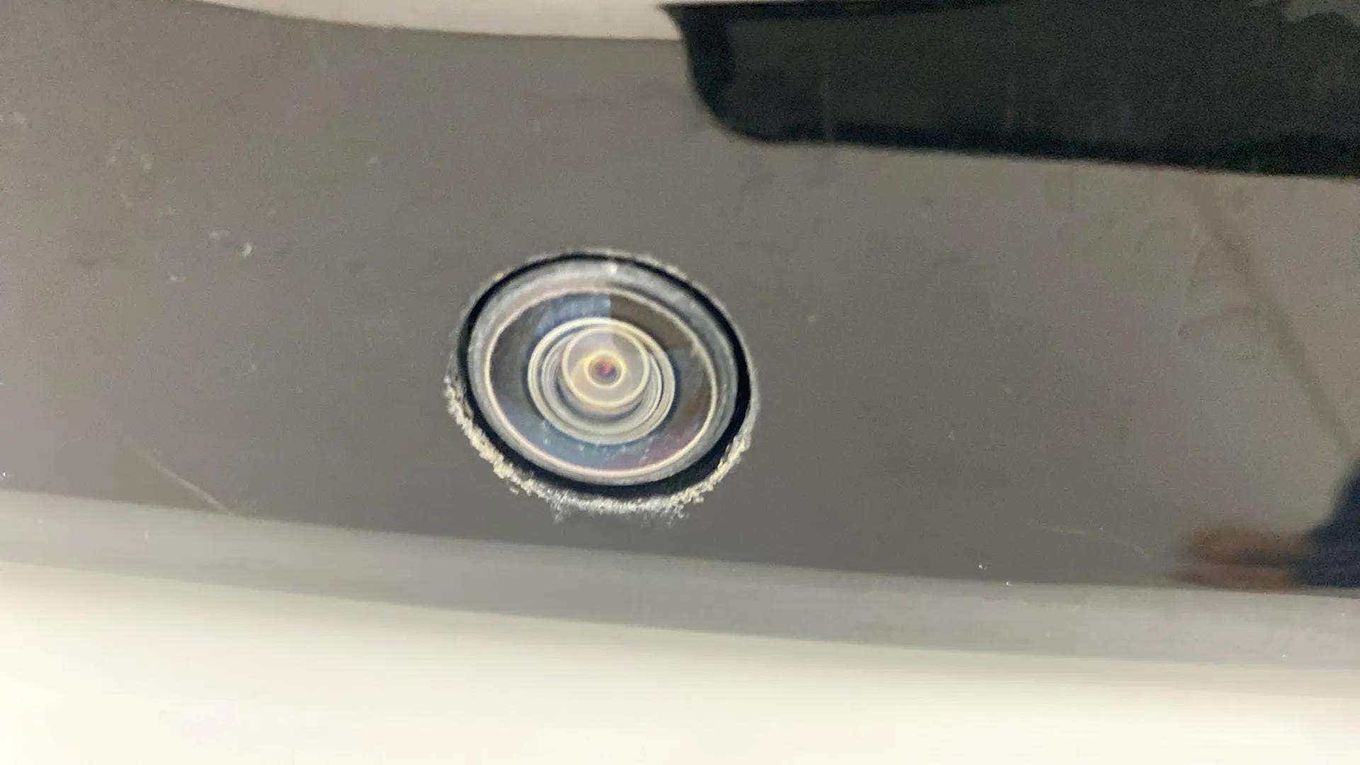 Close-up of a rear camera of a Tata Nexon 2017-2023