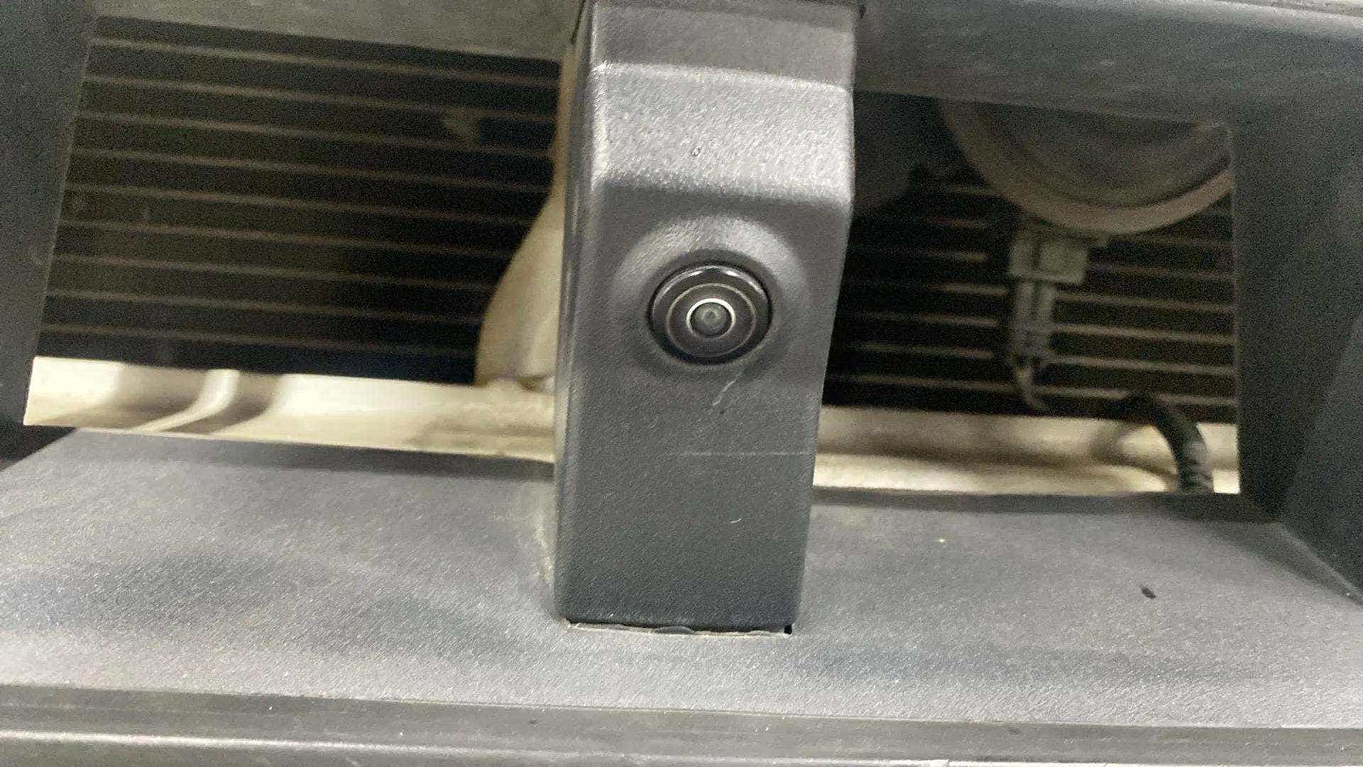 Close-up of the front sensor of a Tata Nexon 2017-2023