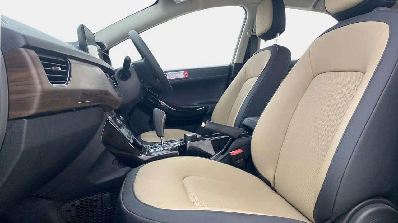 Interior dashboard and front seats of a Tata Nexon 2017-2023