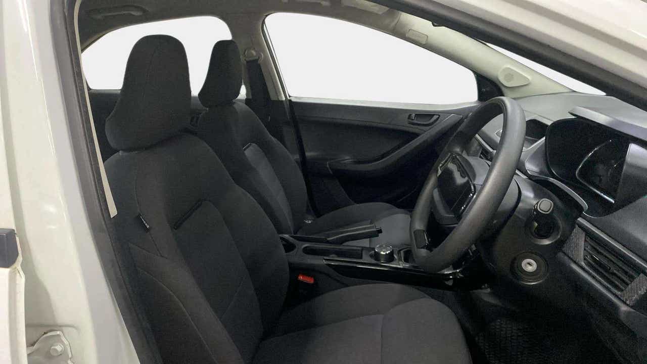 Interior front seats and dashboard of a Tata Nexon